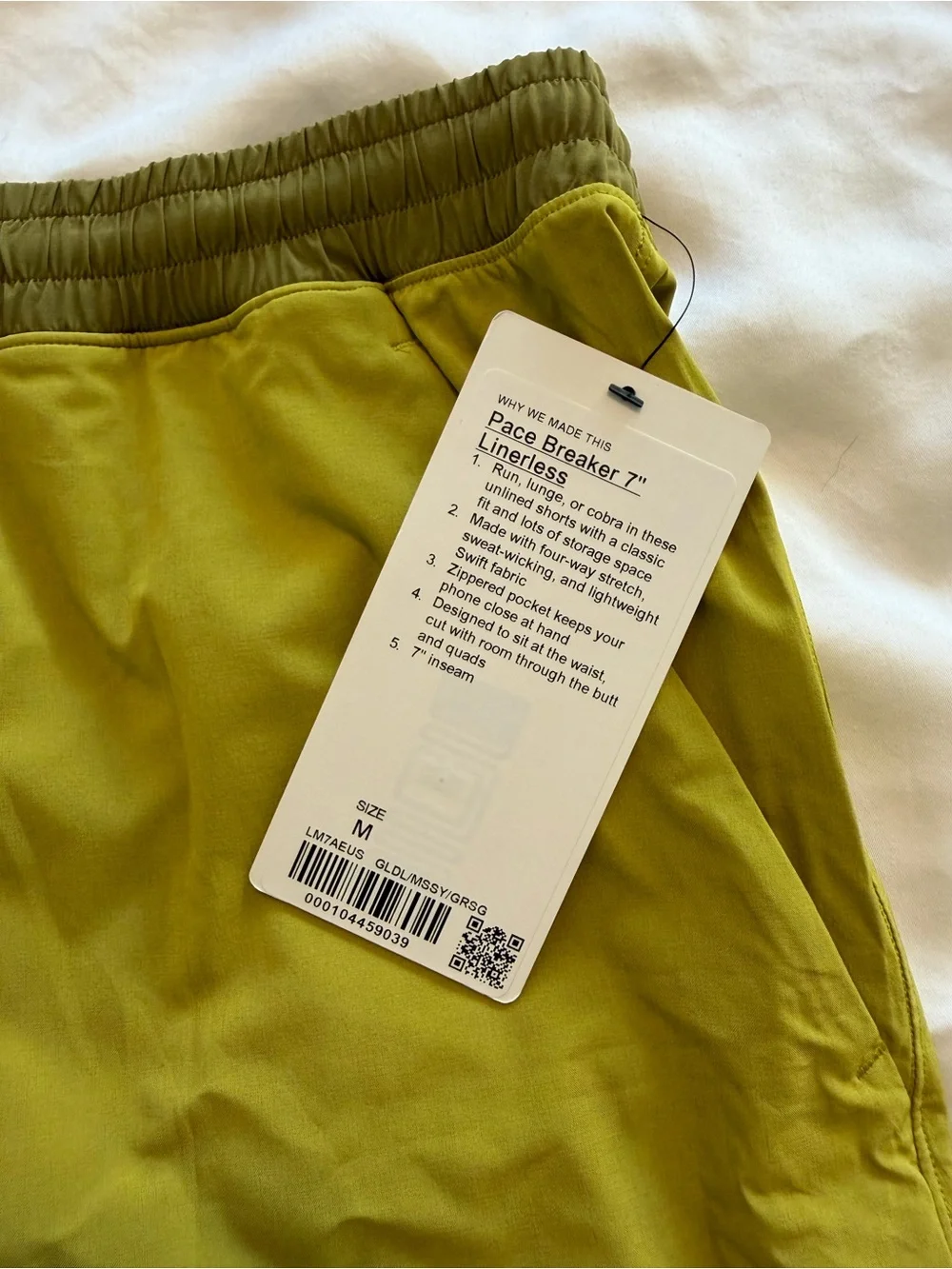 NWT Lululemon Pace Breaker 7